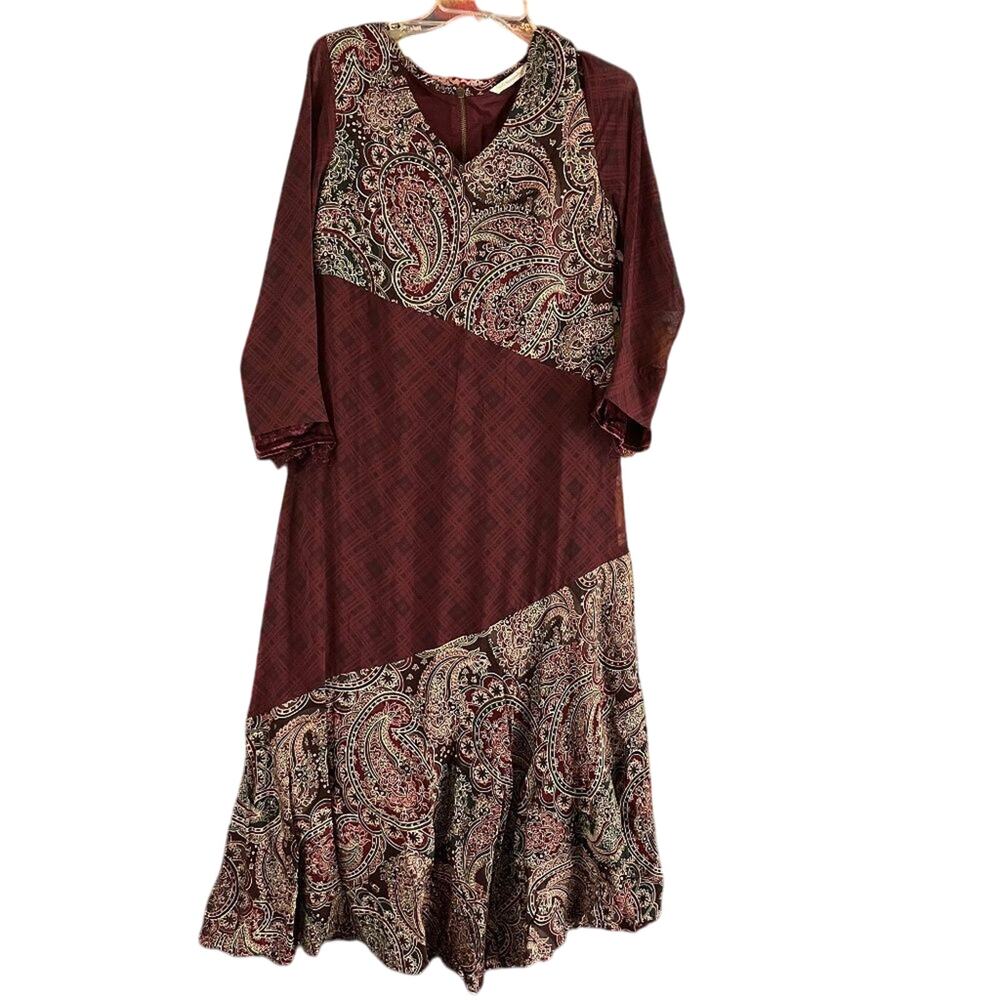 Soft Surroundings Aideen Mixed Patchwork Dress Size XSP